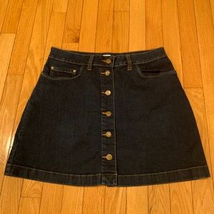 Abound Denim Button Mini Skirt size 11